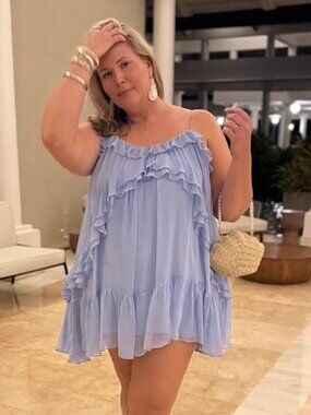 Anthropologie Ruffle Mini Dress